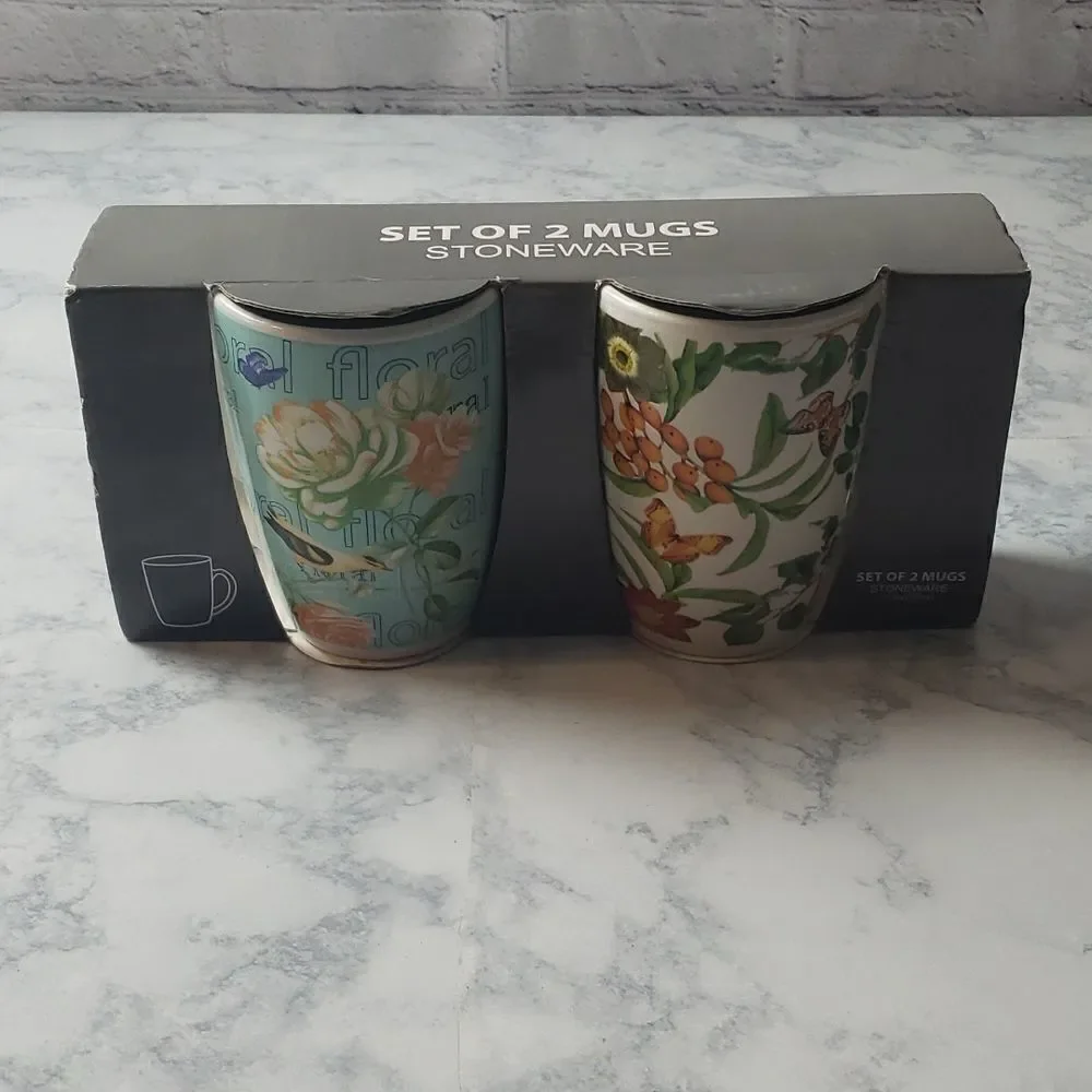 ‎Springtime Stoneware Mugs